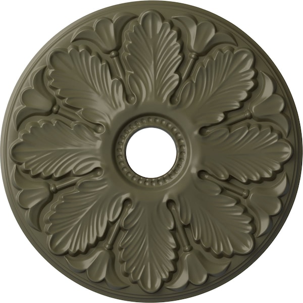 Ekena Millwork Milan Ceiling Medallion (Fits Canopies up to 4 5/8"), 24 1/2"OD x 3 1/2"ID x 1"P, Painted Turtle CM24MIPTF - main